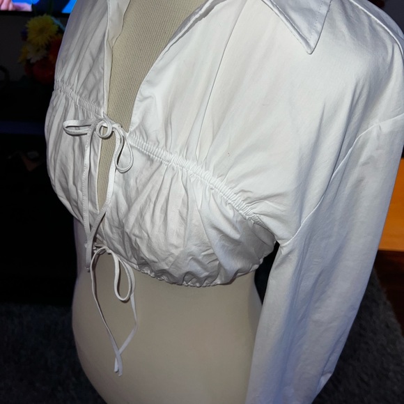 New Zara white adorable blouse, size XSmall - Picture 7 of 7